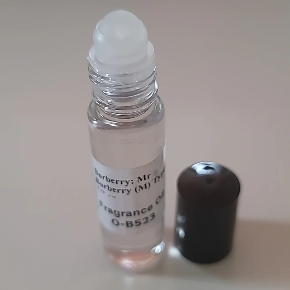 Mr Burberry (M) Aroma Similar All Natural Type Body Oil - 1/3 oz. - Rollerball